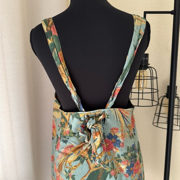 Sézane blue printed shift dress with ruffle embellishment Size 38/6 - Picture 9 of 9